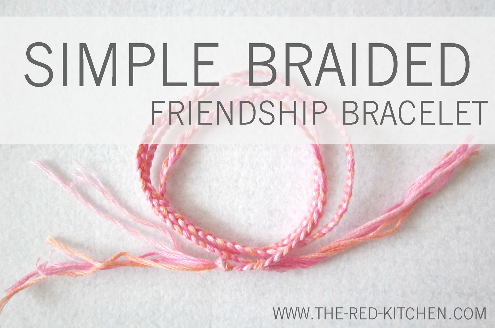 Simple braided friendship bracelet on sale